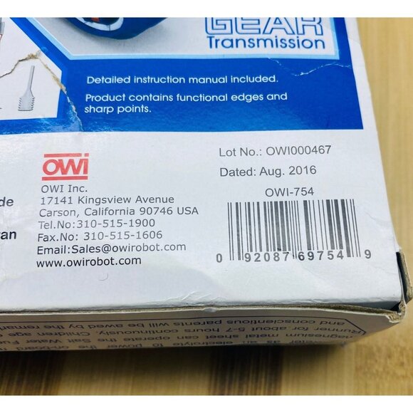 Robotikits Robot Salt Water Fuel Cell Baha Runner Kit OWI 754 NEW NIB Age 8+ - Picture 5 of 7